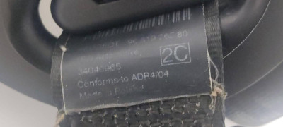 CINTURON SEGURIDAD TRASERO CENTRAL, PEUGEOT, 5008
