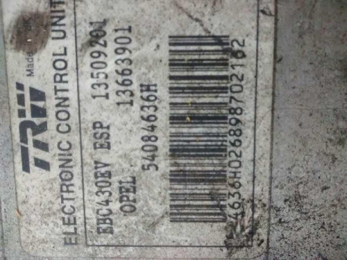  ABS, OPEL, VECTRA C BERLINA 