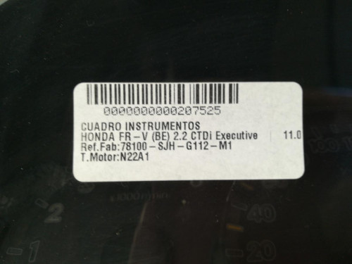 CUADRO INSTRUMENTOS HONDA FR-V (BE) 