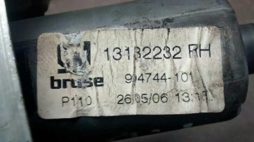  ELEVALUNAS TRASERO DERECHO, OPEL, ZAFIRA B 
