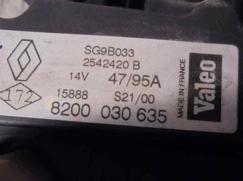  ALTERNADOR RENAULT SCENIC RX4 (JA0) 