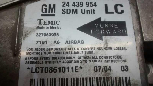 CENTRALITA AIRBAG Opel CORSA C 