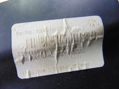 GUANTERA, FIAT, II TIPO (357) HATCHBACK