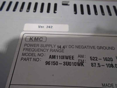 SISTEMA AUDIO / RADIO CD, KIA, SPORTAGE (SL)