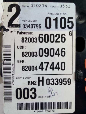 CAJA RELES / FUSIBLES, RENAULT, VEL SATIS (BJ0)