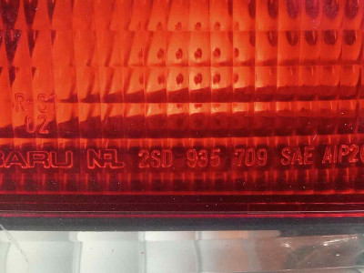 PILOTO TRASERO DERECHO, SUBARU, IMPREZA (G10/GFC)