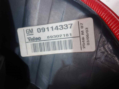 PILOTO TRASERO DERECHO, Opel, CORSA C