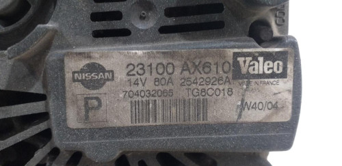  ALTERNADOR, NISSAN, MICRA (K12E) 