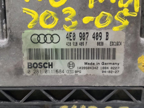  CENTRALITA MOTOR UCE AUDI A8 (4E) 