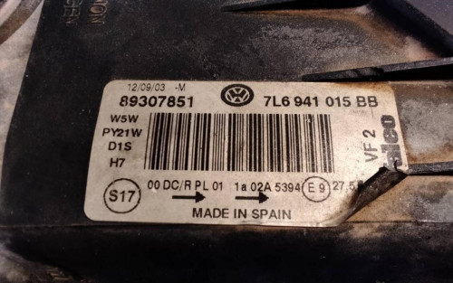 FARO IZQUIERDO VOLKSWAGEN TOUAREG (7LA) 