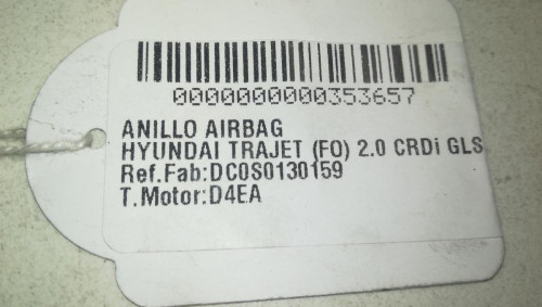  ANILLO AIRBAG HYUNDAI TRAJET (FO) 