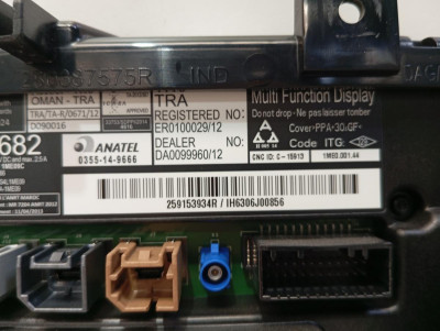 PANTALLA MULTIFUNCION, RENAULT, CAPTUR I