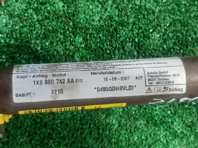 AIRBAG CORTINA DELANTERO DERECHO, Volkswagen, GOLF V (1K1)(10.2003)