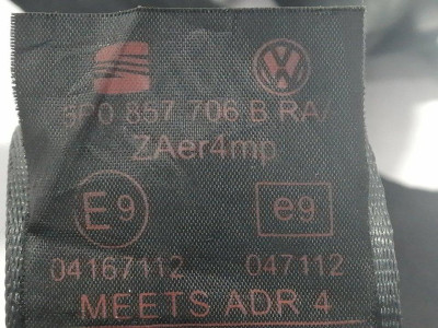 CINTURON SEGURIDAD DELANTERO DERECHO, SEAT, ALTEA XL (5P5)