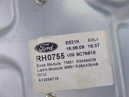  ELEVALUNAS TRASERO DERECHO FORD C-MAX (CB3)(2007) 