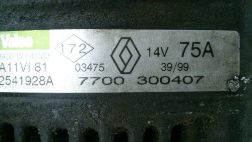  ALTERNADOR RENAULT MASTER CAMIÓN/CHASIS 