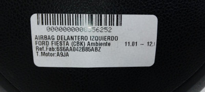 AIRBAG DELANTERO IZQUIERDO, FORD, FIESTA (CBK)