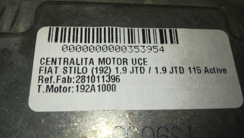  CENTRALITA MOTOR UCE FIAT STILO (192) 