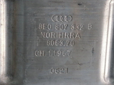 REFUERZO PARAGOLPES TRASERO, AUDI, A4 BERLINA (8E)