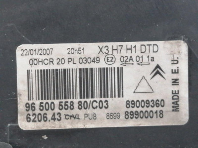 FARO DERECHO, CITROEN, C5 BERLINA