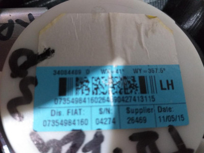 CINTURON SEGURIDAD TRASERO IZQUIERDO, FORD, KA (CCU)