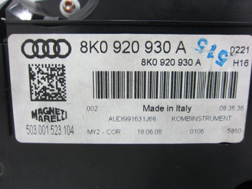 CUADRO INSTRUMENTOS AUDI A4 BERLINA (8K2) 