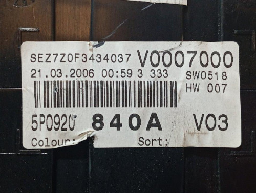  CUADRO INSTRUMENTOS SEAT ALTEA (5P1) 
