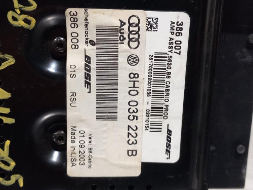 SISTEMA AUDIO / RADIO CD AUDI A4 CABRIOLET (8H) 