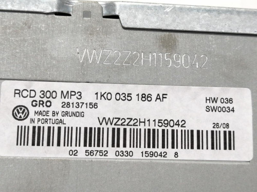  NO IDENTIFICADO VOLKSWAGEN GOLF V (1K1)(10.2003) 