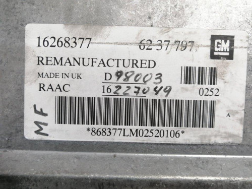  CENTRALITA MOTOR UCE OPEL ASTRA G BERLINA 