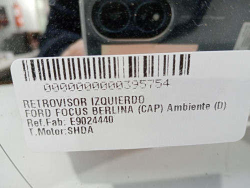  RETROVISOR IZQUIERDO, FORD, FOCUS BERLINA (CB4) 