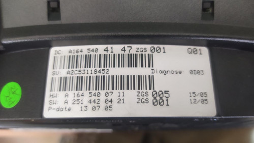 CUADRO INSTRUMENTOS Mercedes-Benz CLASE ML (BM 164) 