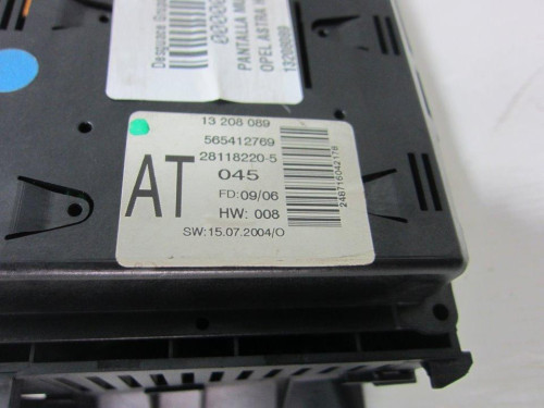  PANTALLA MULTIFUNCION OPEL ASTRA H BERLINA 