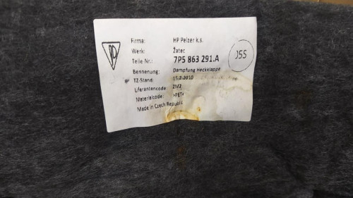 GUARNECIDO PORTON TRASERO PORSCHE CAYENNE (TIPO 92A) 
