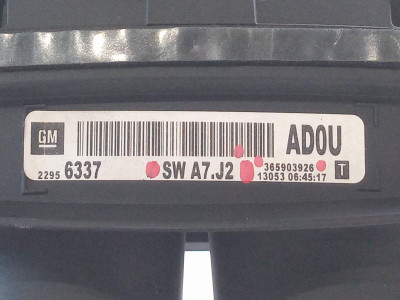 CUADRO INSTRUMENTOS, OPEL, INSIGNIA BERLINA