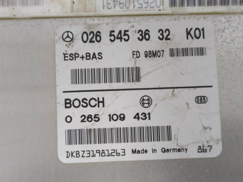 CENTRALITA ABS Mercedes-Benz CLASE A (BM 168) 