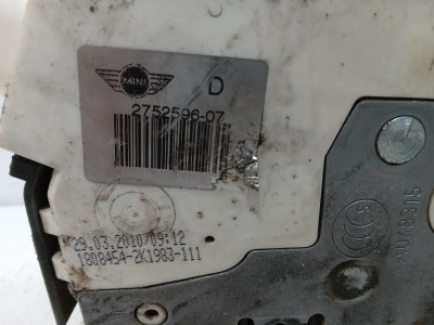 CERRADURA PUERTA DELANTERA DERECHA, BMW, MINI (R56)