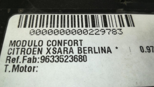  MODULO CONFORT 