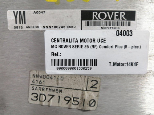  CENTRALITA MOTOR UCE MG ROVER ROVER 25 (RF) 
