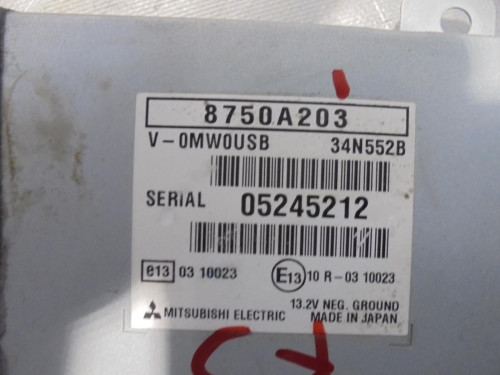 MODULO ELECTRONICO Mitsubishi ASX (GA0W) 