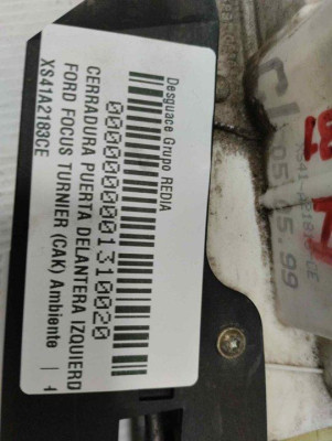 CERRADURA PUERTA DELANTERA IZQUIERDA, FORD, FOCUS FAMILIAR (CAK)