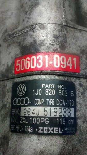  COMPRESOR AIRE ACONDICIONADO VOLKSWAGEN GOLF IV BERLINA (1J1)(10.1997) 