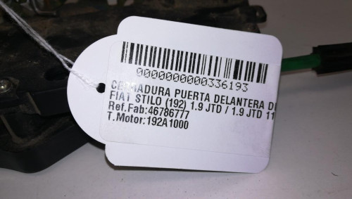  CERRADURA PUERTA DELANTERA DERECHA FIAT STILO (192) 