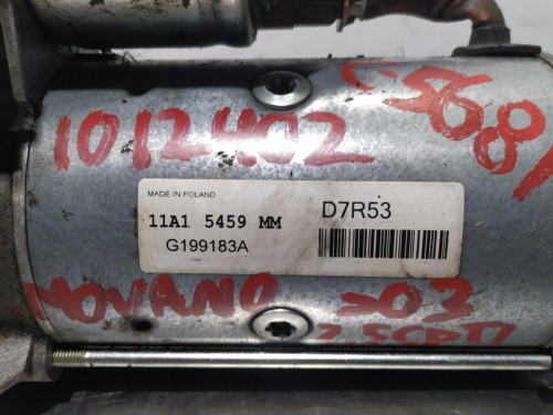  MOTOR ARRANQUE OPEL MOVANO FURGÓN/COMBI 
