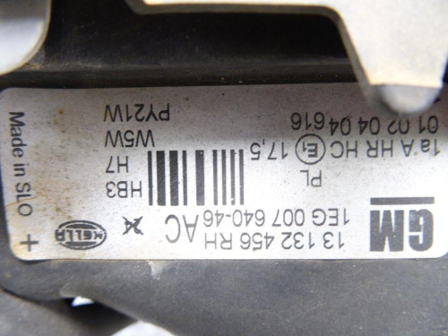  FARO DERECHO, OPEL, ASTRA G BERLINA 