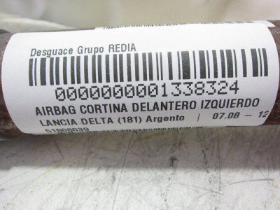 AIRBAG CORTINA DELANTERO IZQUIERDO, LANCIA, DELTA (181)