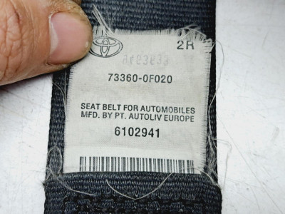 CINTURON SEGURIDAD TRASERO DERECHO, TOYOTA, VERSO (AUR2/ZGR2)