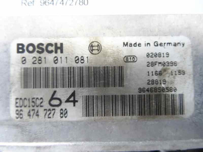 CENTRALITA MOTOR UCE, PEUGEOT, 307 BREAK / SW (S1)(04.2002)