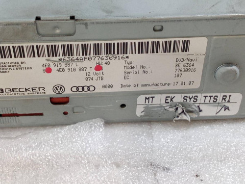 SISTEMA AUDIO / RADIO CD AUDI A6 ALLROAD QUATTRO (4FH) 