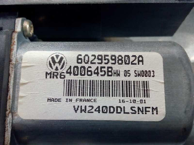 ELEVALUNAS DELANTERO IZQUIERDO, VOLKSWAGEN, POLO IV (9N1)